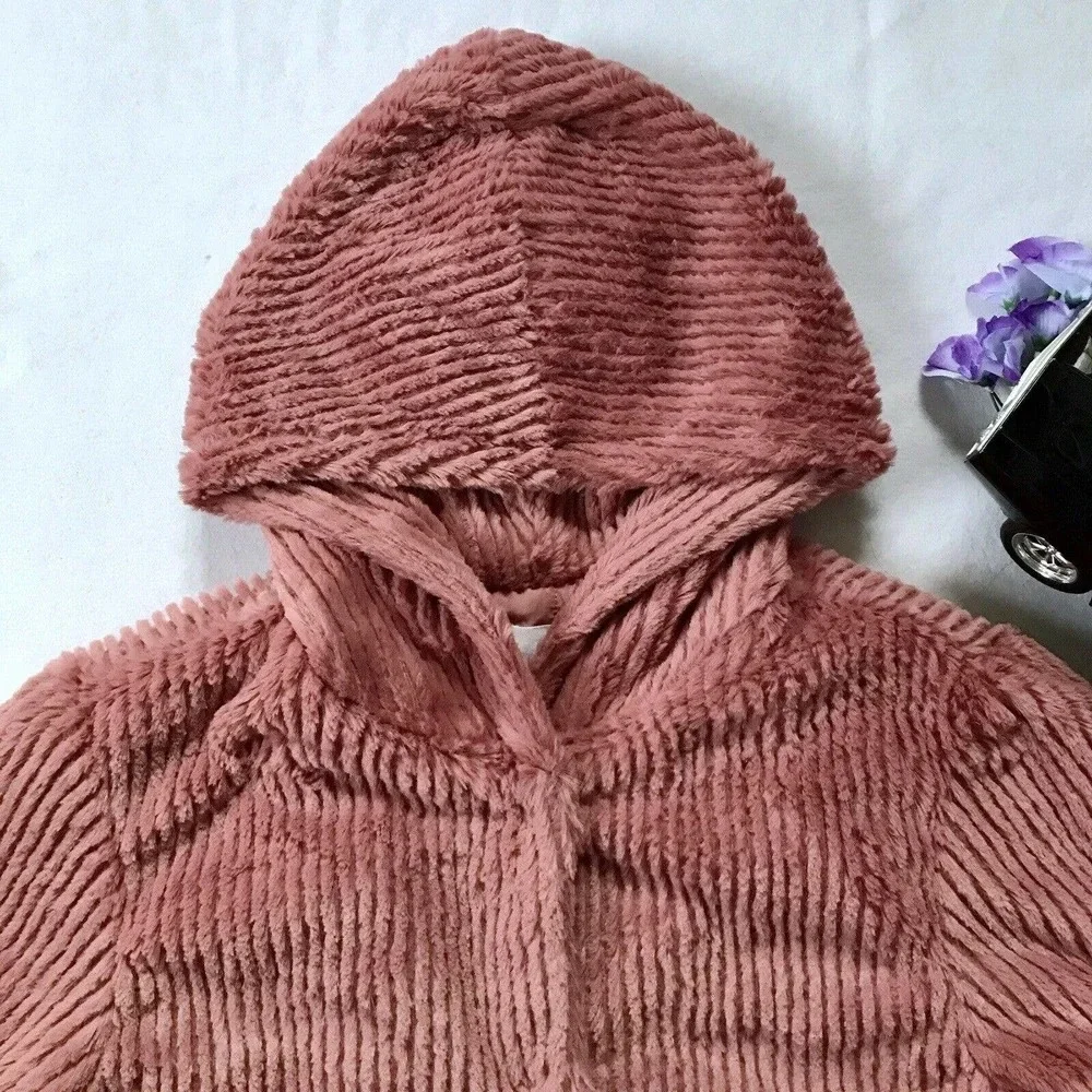 Elodie NWT Faux Fur Hooded Jacket Girls Various
